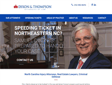 Tablet Screenshot of dixonandthompsonlaw.com